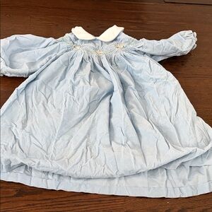 Light Blue Baby Dress with White Collar